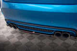 Maxton Design Mittlerer Diffusor Heck Ansatz für BMW X6 M F86 schwarz Hochglanz