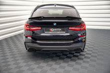 Laden Sie das Bild in den Galerie-Viewer, Maxton Design Heck Ansatz Flaps Diffusor für BMW 6er GT G32 M-Paket schwarz Hochglanz