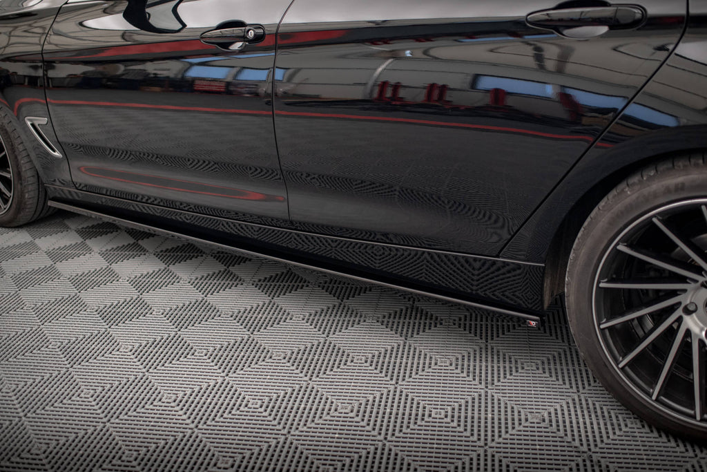 Maxton Design Seitenschweller Ansatz für BMW 3er GT F34 schwarz Hochglanz