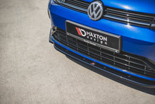 Laden Sie das Bild in den Galerie-Viewer, Maxton Design Front Ansatz passend für V.9 VW Golf 7 R Facelift schwarz Hochglanz