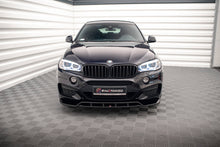 Laden Sie das Bild in den Galerie-Viewer, Maxton Design Front Ansatz V.2 für BMW X6 M-Paket F16 schwarz Hochglanz