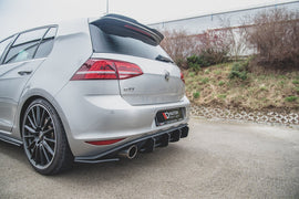Maxton Design Robuste Racing Heckschürze passend für V.2 VW Golf 7 GTI