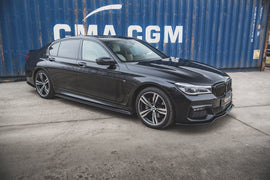 Maxton Design Seitenschweller Ansatz für BMW 7 M-Paket G11 schwarz Hochglanz