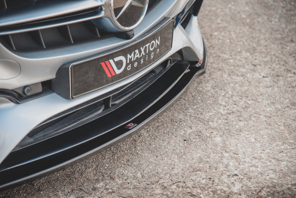 Maxton Design Front Ansatz passend für V.2 Mercedes-Benz E63 AMG Kombi/Limousine S213/W213 schwarz Hochglanz