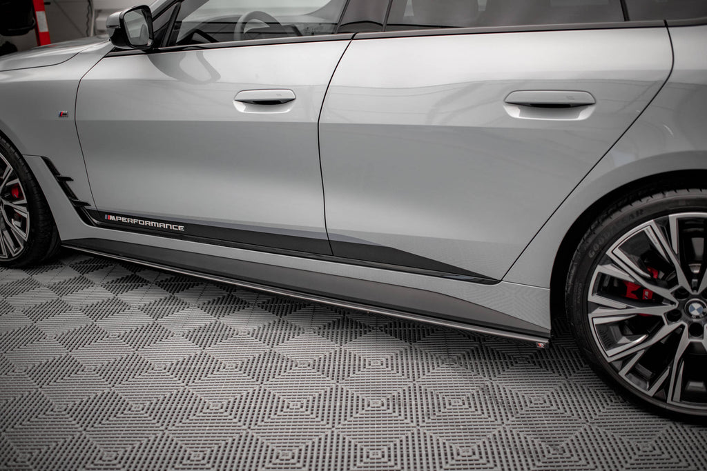 Maxton Design Seitenschweller Ansatz für V.1 für BMW 4er Gran Coupe M-Paket G26 schwarz Hochglanz
