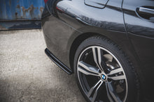 Laden Sie das Bild in den Galerie-Viewer, Maxton Design Mittlerer Diffusor Heck Ansatz für BMW 7 M-Paket G11 schwarz Hochglanz