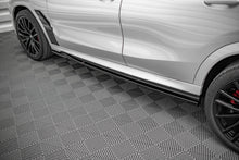 Laden Sie das Bild in den Galerie-Viewer, Maxton Design Seitenschweller Ansatz für BMW X6 M F96 / X6 M-Paket G06 schwarz Hochglanz