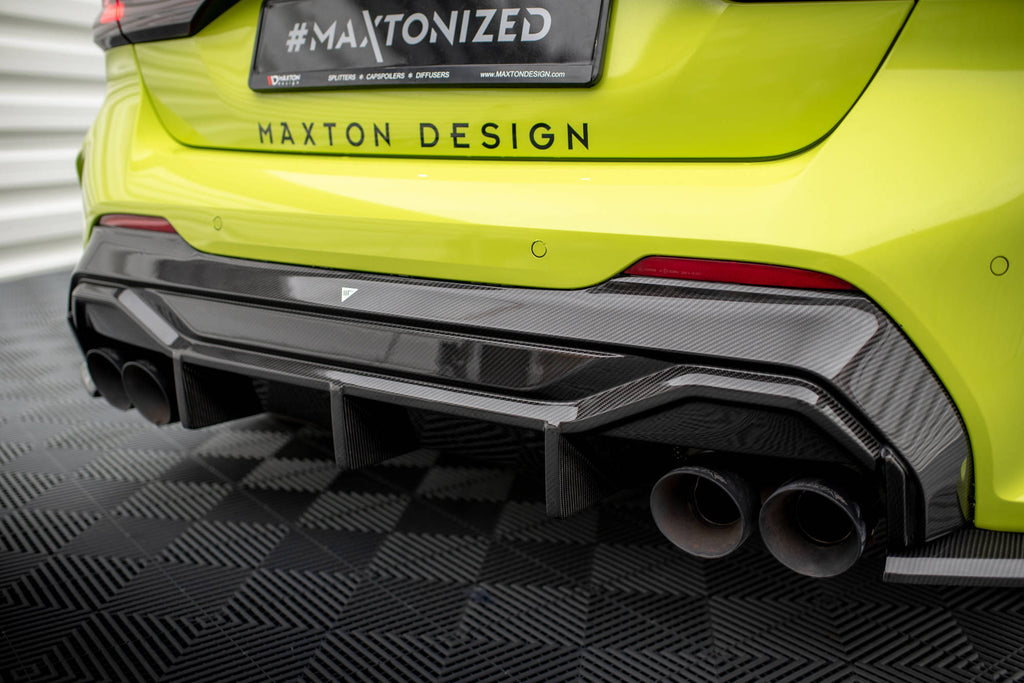 Maxton Design Carbon Fiber Diffusor Heck Ansatz V.1 für BMW 1er F40 M-Paket/ M135i