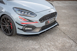Maxton Design Front Ansatz passend für V.7 Ford Fiesta Mk8 ST / ST-Line schwarz Hochglanz