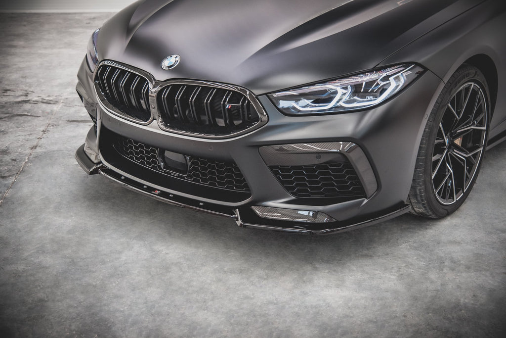 Maxton Design Front Ansatz V.3 für BMW M8 Gran Coupe F93 schwarz Hochglanz