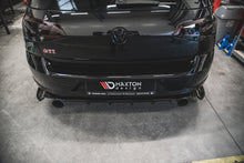 Laden Sie das Bild in den Galerie-Viewer, Maxton Design Heck Ansatz Flaps Diffusor passend für VW Golf 7 GTI TCR schwarz Hochglanz