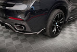 Maxton Design Mittlerer Diffusor Heck Ansatz DTM Look für BMW X6 M-Paket F16 schwarz Hochglanz
