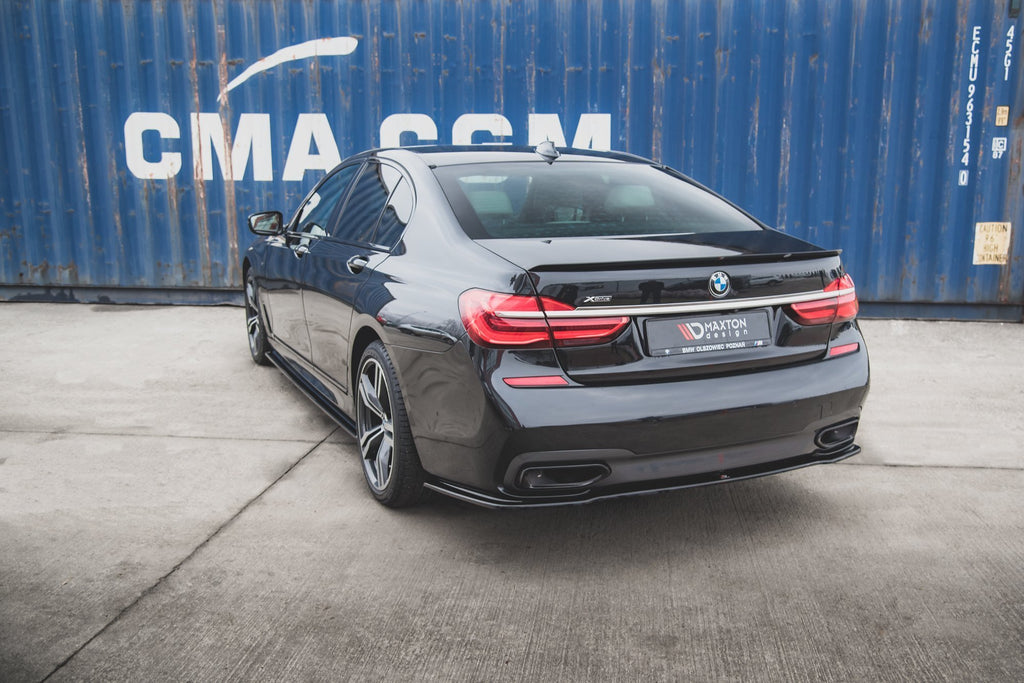 Maxton Design Spoiler CAP für BMW 7 M-Paket G11 schwarz Hochglanz