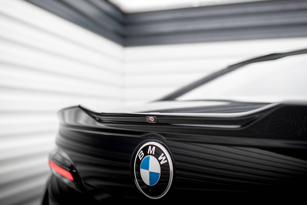 Maxton Design Spoiler CAP für 3D BMW 7 M-Paket / M760e G70 schwarz Hochglanz