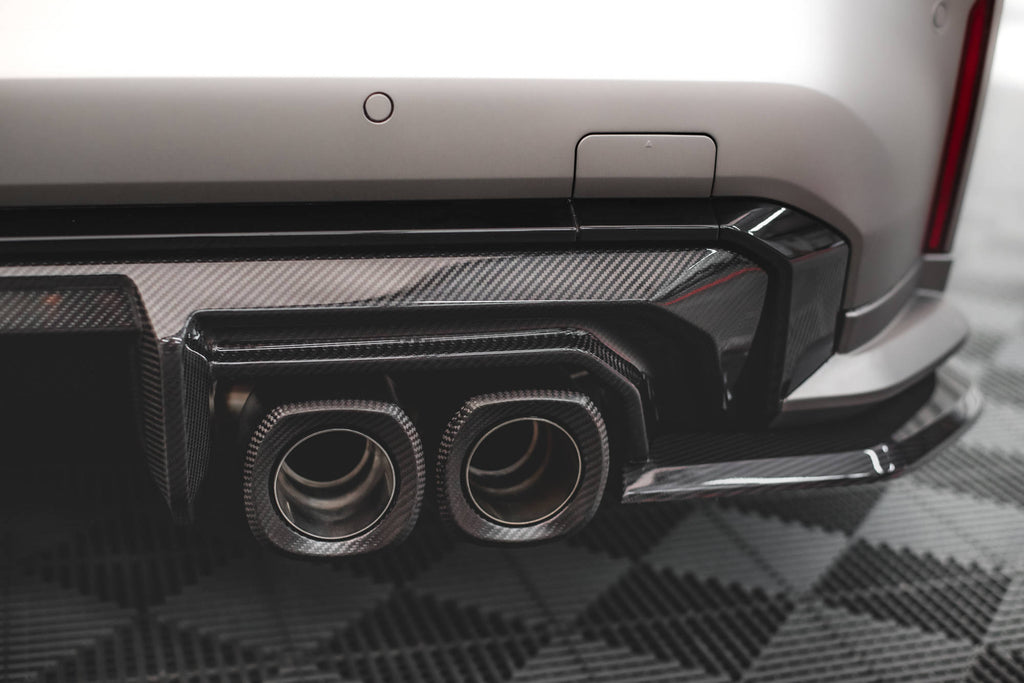 Maxton Design Carbon Fiber Diffusor Heck Ansatz für BMW M4 G82  / M3 G80