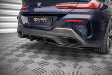 Laden Sie das Bild in den Galerie-Viewer, Maxton Design Mittlerer Diffusor Heck Ansatz DTM Look für BMW 8 Gran Coupe M-Paket G16 schwarz Hochglanz