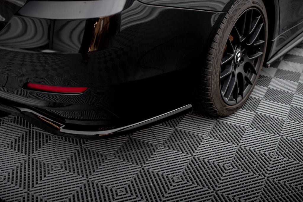 Maxton Design Mittlerer Diffusor Heck Ansatz DTM Look für BMW 4er Gran Coupe F36 schwarz Hochglanz