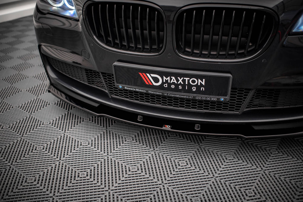 Maxton Design Front Ansatz V.1 für BMW 7 M-Paket F01 schwarz Hochglanz
