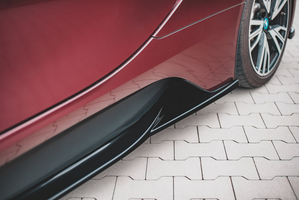 Maxton Design Seitenschweller Ansatz passend für BMW i8 schwarz Hochglanz