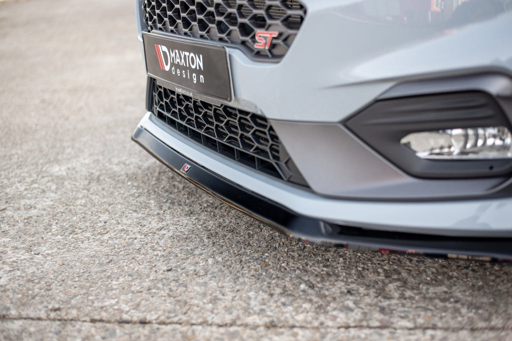 Maxton Design Front Ansatz passend für V.5 Ford Fiesta Mk8 ST / ST-Line schwarz Hochglanz