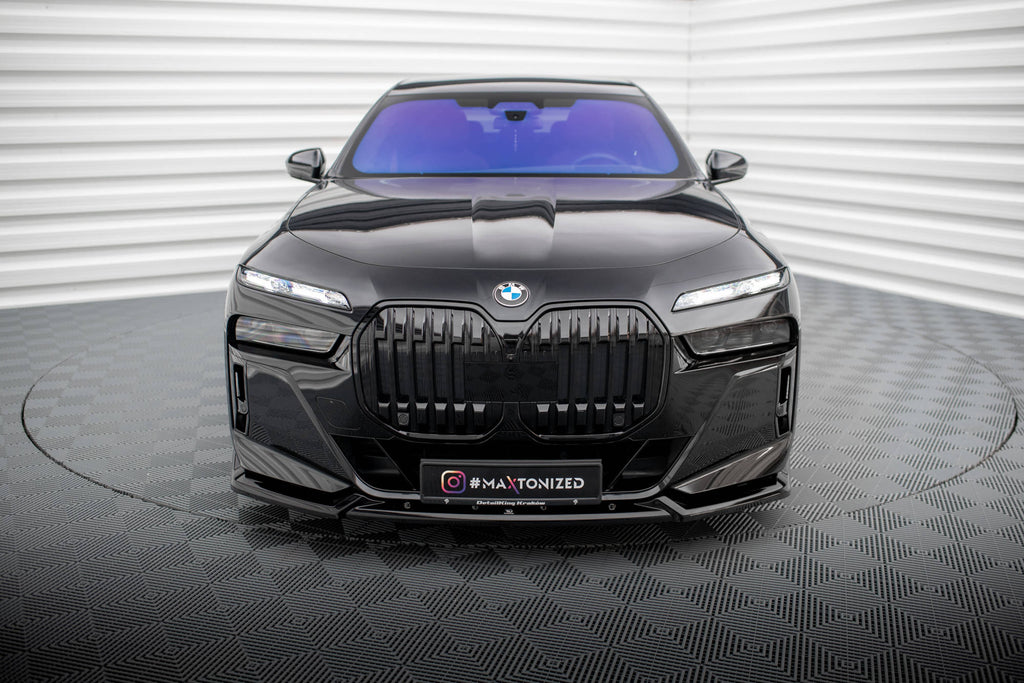 Maxton Design Front Ansatz V.2 für BMW 7 M-Paket / M760e G70 schwarz Hochglanz