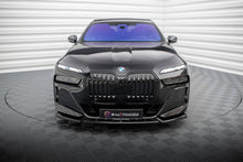 Laden Sie das Bild in den Galerie-Viewer, Maxton Design Front Ansatz V.2 für BMW 7 M-Paket / M760e G70 schwarz Hochglanz