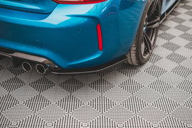 Maxton Design Heck Ansatz Flaps Diffusor V.3 für BMW M2 F87 schwarz Hochglanz