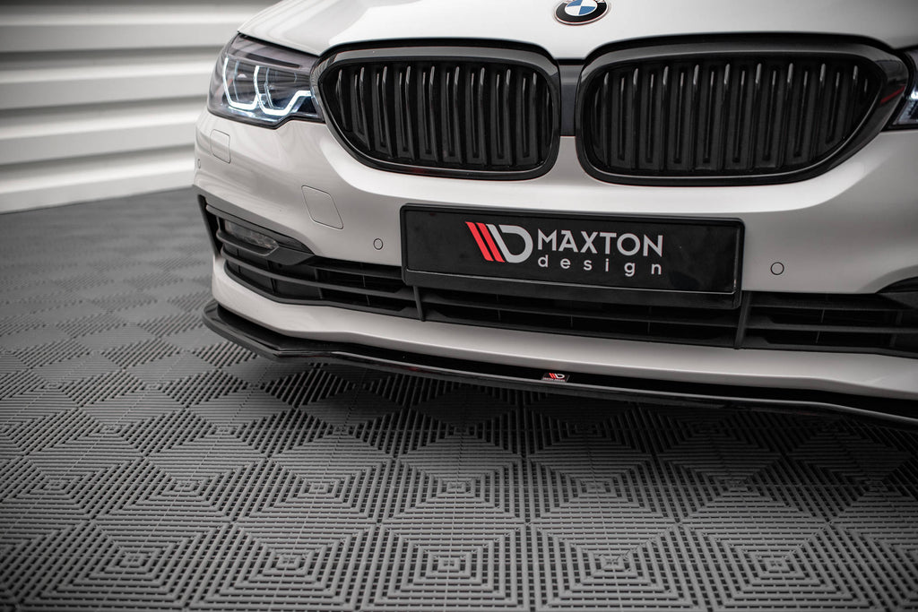 Maxton Design Front Ansatz V.1 für BMW 5er G30 schwarz Hochglanz