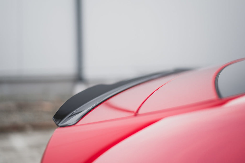 Maxton Design Spoiler CAP passend für Audi A7 C8 S-Line schwarz Hochglanz