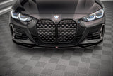 Maxton Design Front Ansatz V.3 für BMW 4er M-Paket G22 schwarz Hochglanz