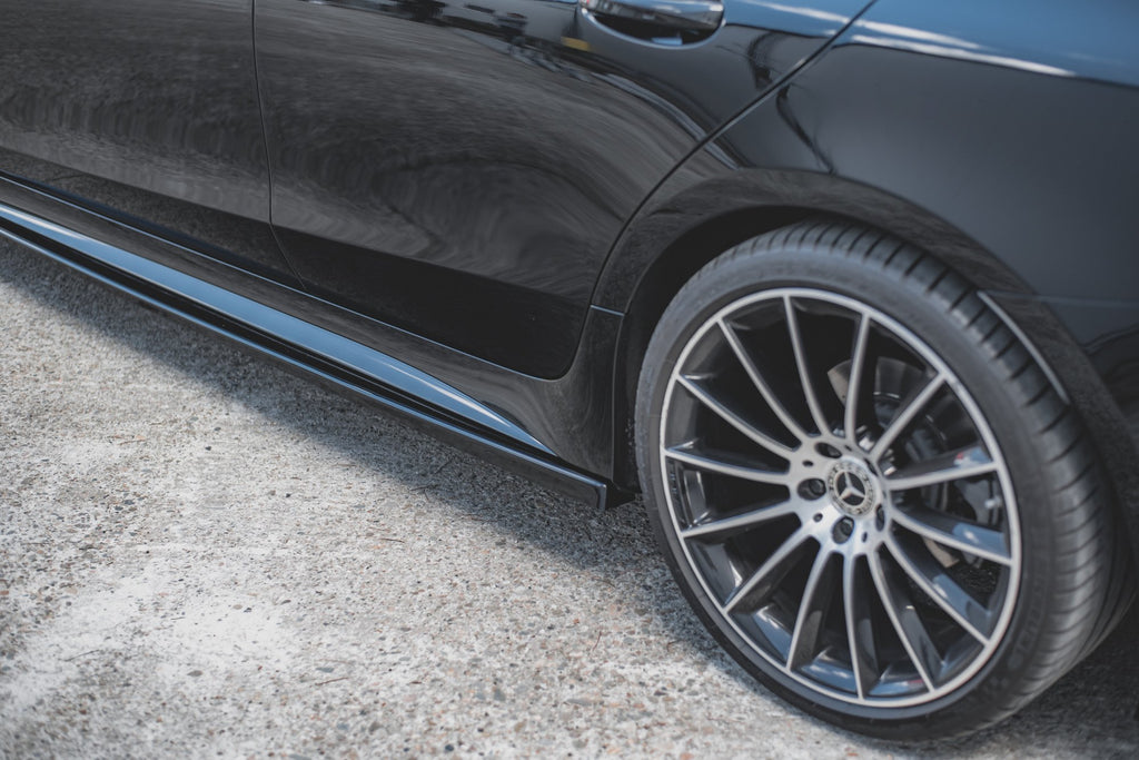 Maxton Design Seitenschweller Ansatz passend für Mercedes-Benz CLS AMG-Line C257 schwarz Hochglanz