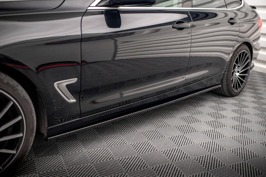 Maxton Design Seitenschweller Ansatz für BMW 3er GT F34 schwarz Hochglanz