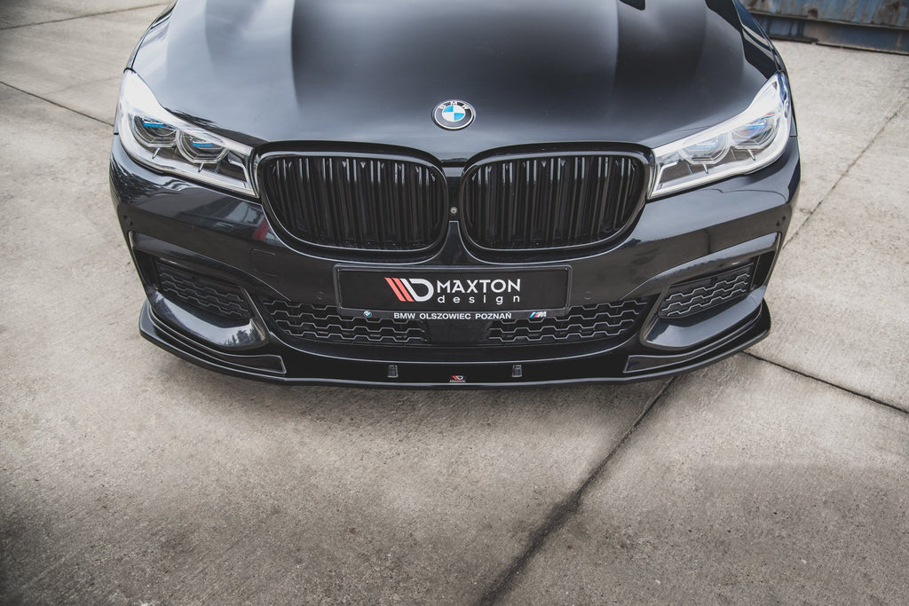 Maxton Design Front Ansatz V.2 für BMW 7 M-Paket G11 schwarz Hochglanz