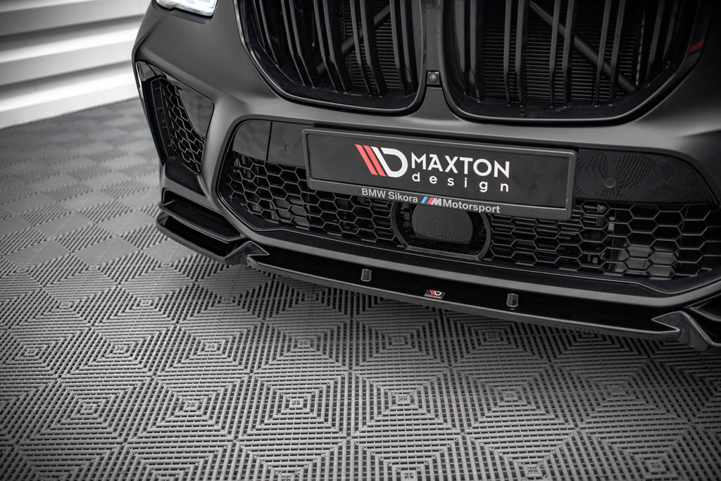 Maxton Design Front Ansatz V.1 für BMW  X5M F95 schwarz Hochglanz