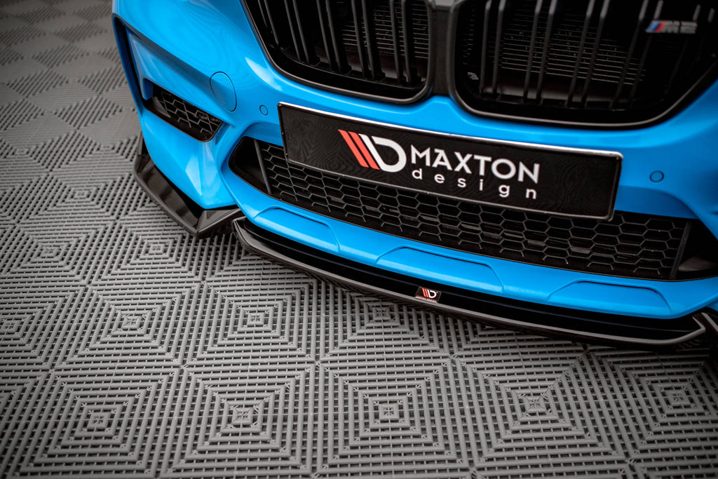 Maxton Design Front Ansatz V.2 für BMW M2 Competition F87 schwarz Hochglanz