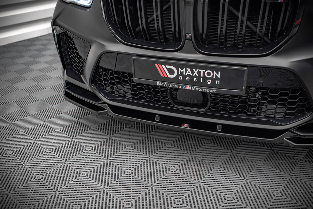 Maxton Design Front Ansatz V.2 für BMW  X5M F95 schwarz Hochglanz