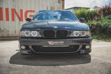 Laden Sie das Bild in den Galerie-Viewer, Maxton Design Front Ansatz für Seite BMW M5  / 5 M-Paket E39 schwarz Hochglanz