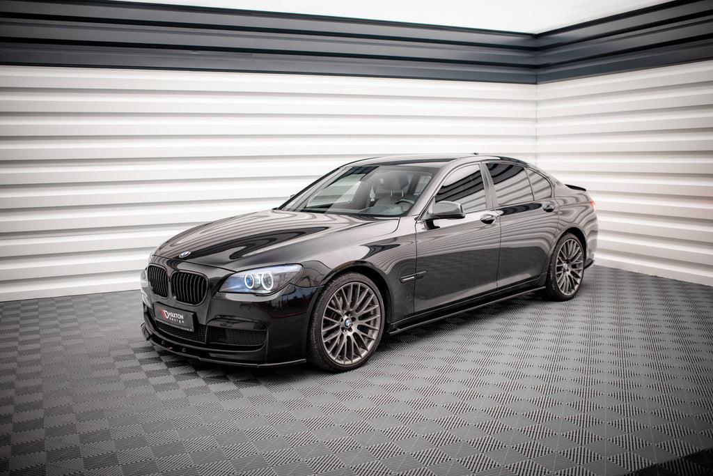 Maxton Design Seitenschweller Ansatz für BMW 7 M-Paket F01 schwarz Hochglanz