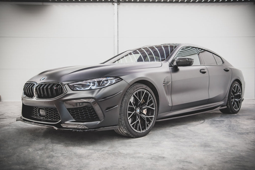Maxton Design Seitenschweller Ansatz für V.2 für BMW M8 Gran Coupe F93 / 8 Gran Coupe M-Paket G16 schwarz Hochglanz
