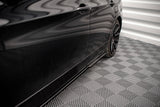 Maxton Design Seitenschweller Ansatz für BMW 3er E90 schwarz Hochglanz