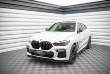 Laden Sie das Bild in den Galerie-Viewer, Maxton Design Front Ansatz V.2 für BMW X6 M-Paket G06 schwarz Hochglanz