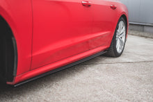Laden Sie das Bild in den Galerie-Viewer, Maxton Design Seitenschweller Ansatz passend für Audi A7 C8 S-Line schwarz Hochglanz