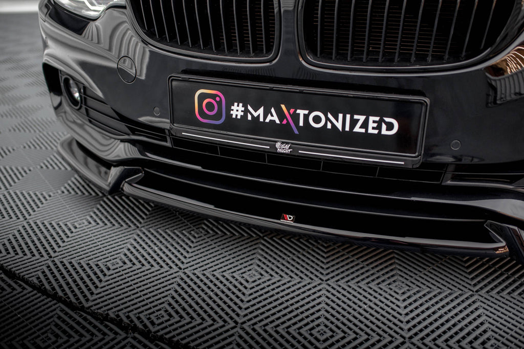 Maxton Design Front Ansatz V.2 für BMW 4er Gran Coupe F36 schwarz Hochglanz