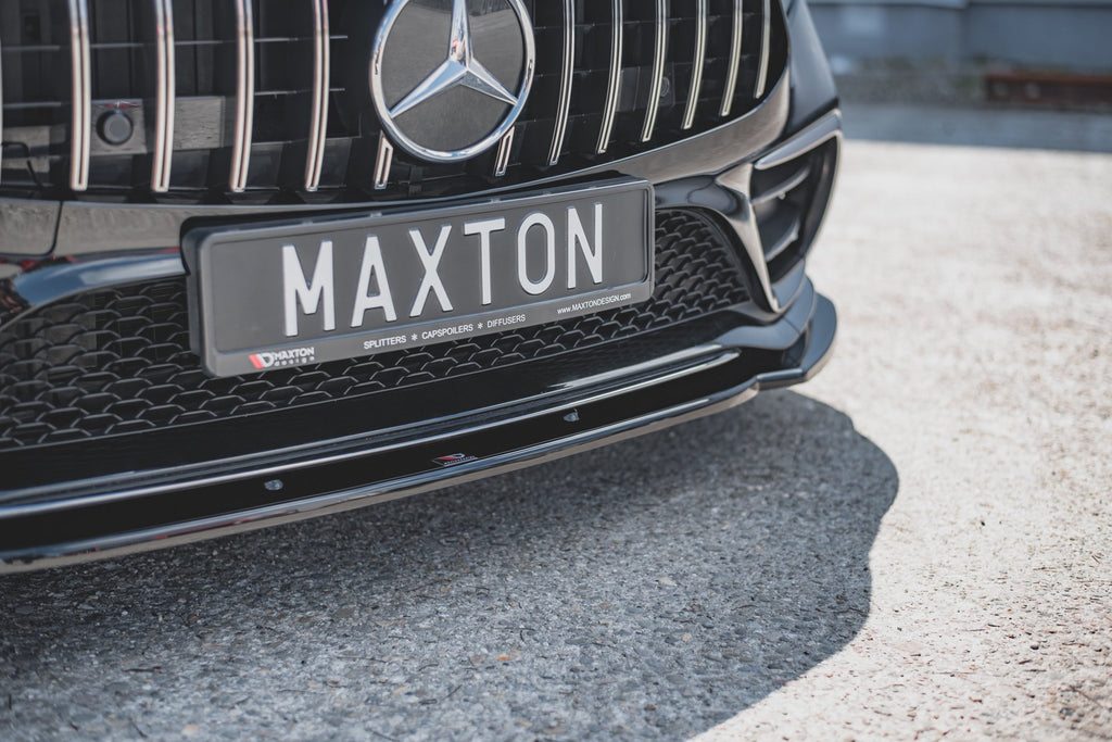 Maxton Design Front Ansatz passend für V.2 Mercedes-Benz CLS AMG-Line C257 schwarz Hochglanz