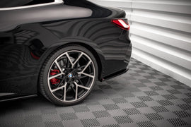 Maxton Design Heck Ansatz Flaps Diffusor V.1 für BMW 4er M-Paket G22 schwarz Hochglanz