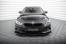 Laden Sie das Bild in den Galerie-Viewer, Maxton Design Street Pro Front Ansatz für +Flaps für + Flaps BMW 4er Gran Coupe F36 schwarz Hochglanz
