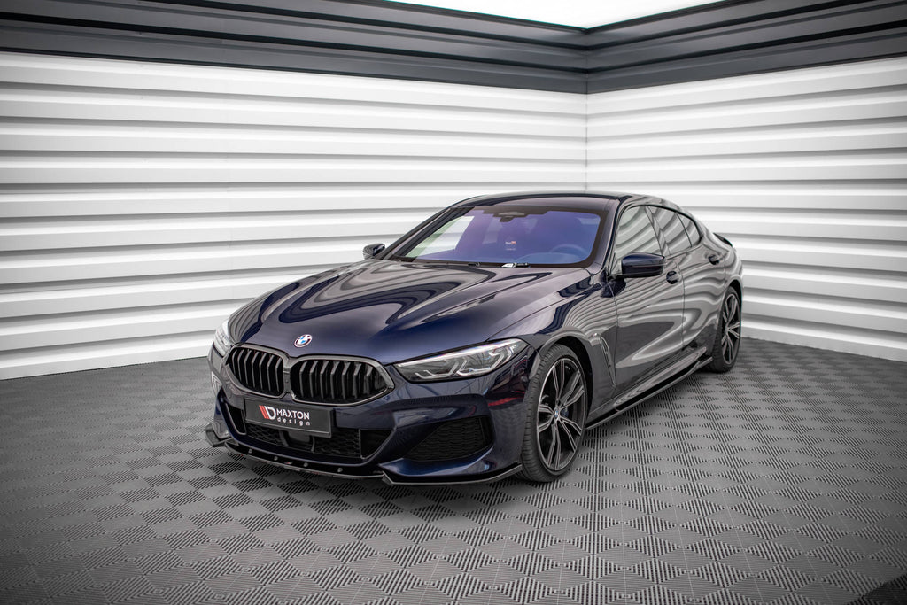 Maxton Design Front Ansatz V.3 für BMW 8 Coupe G15 / 8 Gran Coupe M Paket G16 schwarz Hochglanz