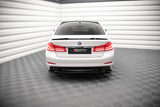 Maxton Design Mittlerer Diffusor Heck Ansatz für BMW 5er G30 schwarz Hochglanz