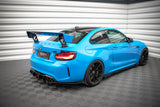 Maxton Design Street Pro Heck Ansatz Flaps Diffusor +Flaps für BMW M2 F87 schwarz Hochglanz