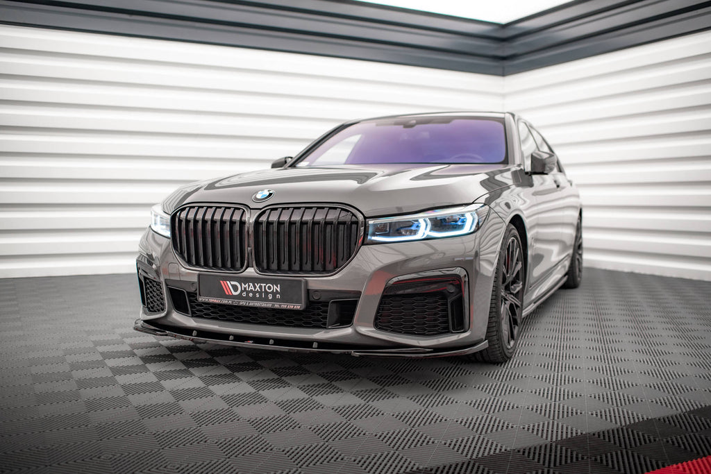 Maxton Design Front Ansatz V.1 für BMW 7 G11 M-Paket Facelift schwarz Hochglanz